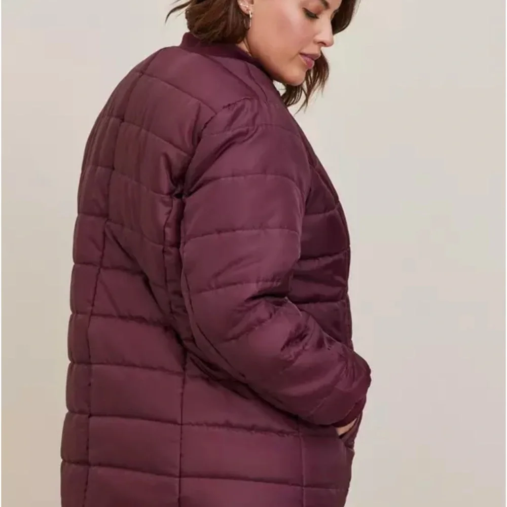 Black Torrid Nylon 3 In 1 Parka Puffer Coat Jacket size 2 - Picture 5 of 11